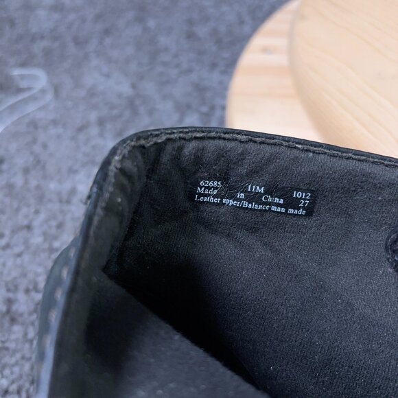 Clarks Boots Bergen Womens Size 11 Leather Black Lace Up Block Heel Ankle Bootie - Picture 8 of 10